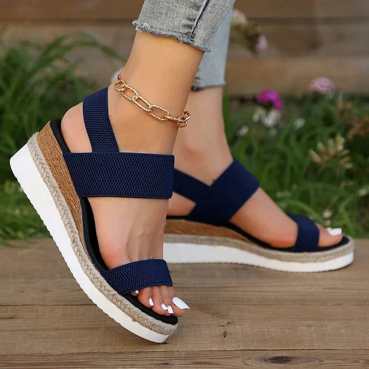 Meliora | Stretch Strap Platform Sandals