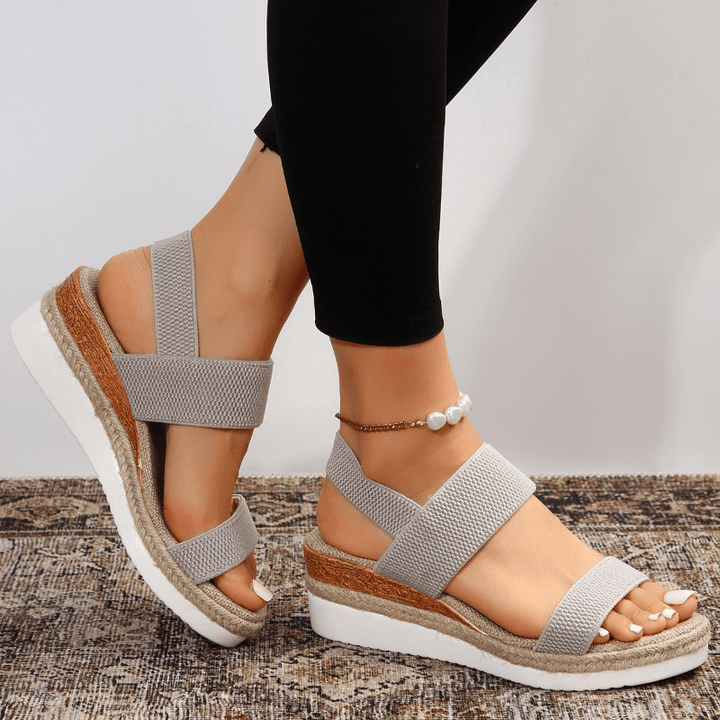 Meliora | Stretch Strap Platform Sandals