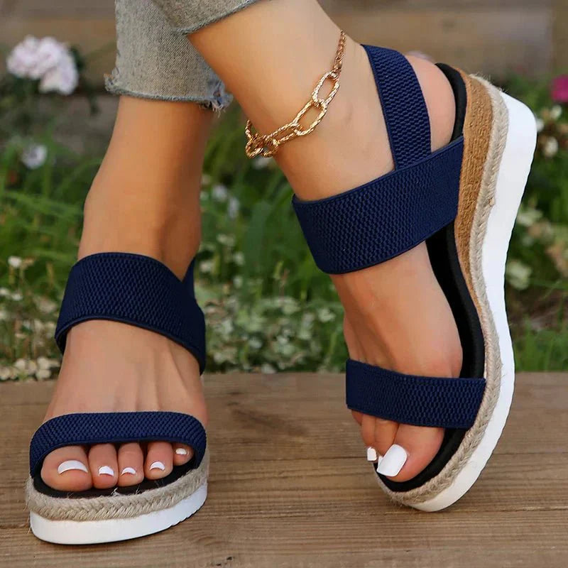 Meliora | Stretch Strap Platform Sandals