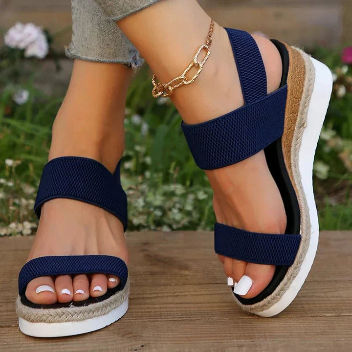 Meliora | Stretch Strap Platform Sandals