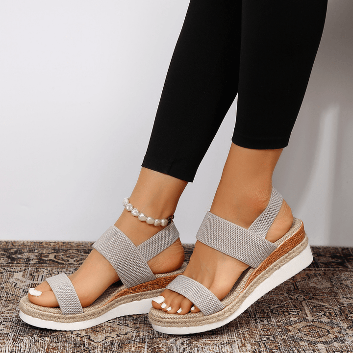 Meliora | Stretch Strap Platform Sandals