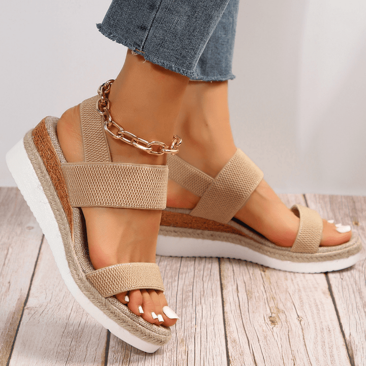 Meliora | Stretch Strap Platform Sandals
