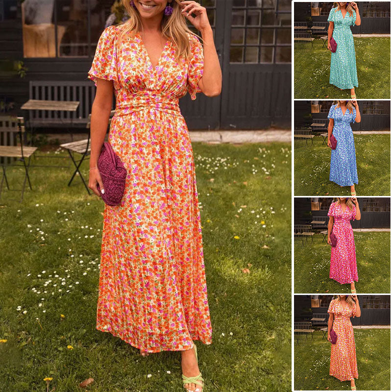 Amelia™ | Elegant Floral Maxi Dress