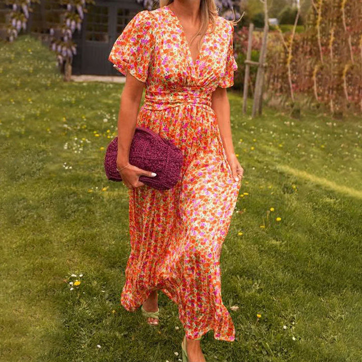 Amelia™ | Elegant Floral Maxi Dress