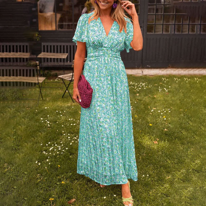 Amelia™ | Elegant Floral Maxi Dress